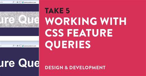 Working With Css Feature Queries Gymnasium Css Style Style Rules
