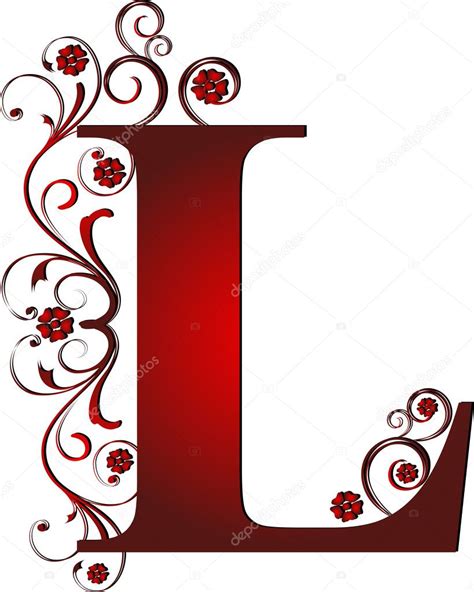 Capital Letter L Red Stock Vector Image By ©pdesign 6072146