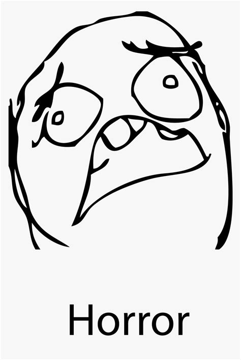 Comic Internet Meme Face Rage Comic Faces Sad Hd Png Download