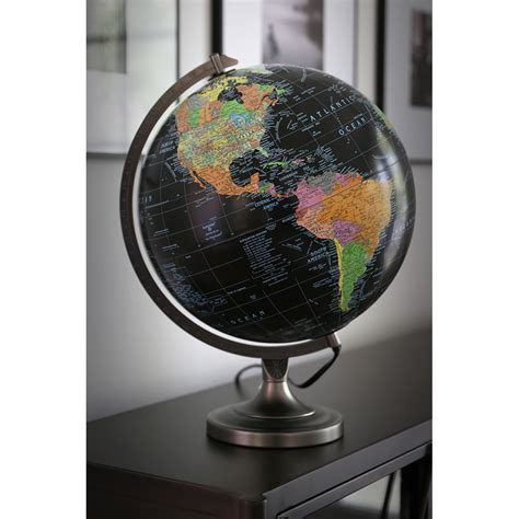 Orion 12″ Black Illuminated Desk Replogle Globes