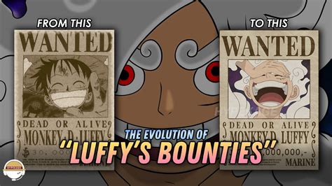 The Evolution Of Luffy S Bounties Youtube