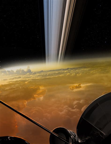 Image Of Saturns Rings Taken From The Cassini Spacecraft 宇宙と天文学 土星