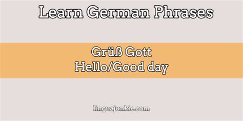 16 Awesome Ways To Say Hello In German And German Greetings