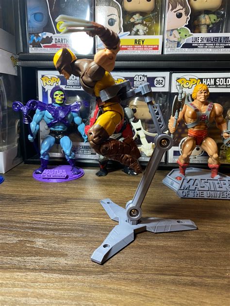 3d Printed Action Figure Stand For Display Or Dioramas Etsy