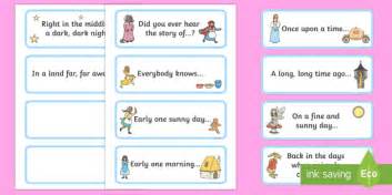Traditional Story Opener Sentence Flashcards Teacher Made
