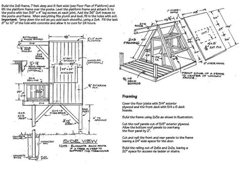 Cool Tree House Plans Learn How To Build A Tree House Backyard