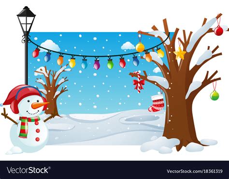 Winter Scene Snowman Clipart 10 Free Cliparts Download Images On