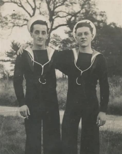 Vintage Photo 1930s Sailors Handsome Young Men Male Affection Physique