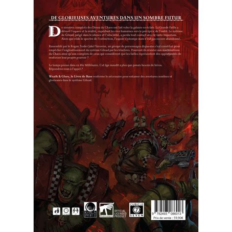 Warhammer 40k Wrath And Glory Livre De Base