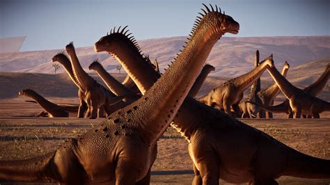 Giant Alamosaurus Herd In The Desert Late Cretaceous Dlc Youtube