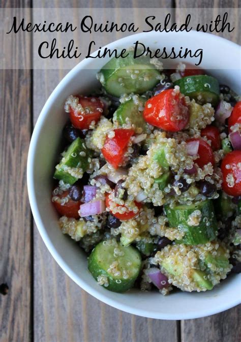 Healthy, delicious, and so satisfying. Mexican Quinoa Salad with Chili Lime Dressing | Recipe ...