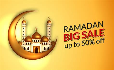 Premium Vector Ramadan Sale Offer Banner Template With Illustration