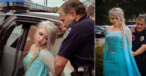 Police Take Elsa Away In Cuffs After Polar Vortex Freezes The Region