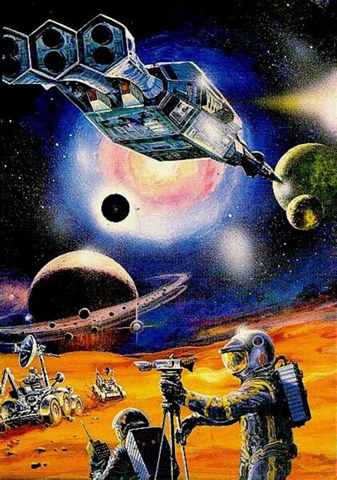 Retro Science Fiction Art My God Its Full Of Spaceships Imgur
