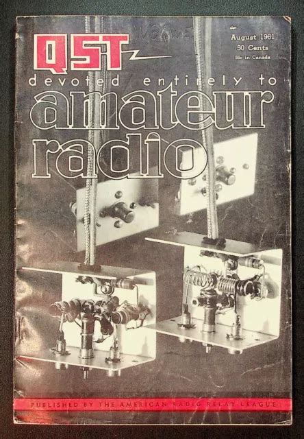 Vintage Qst Magazine August Industries Antenna Rotator Arrl Ham Radio Picclick Uk