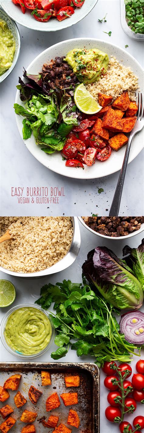 Vegan Burrito Bowl Lazy Cat Kitchen Recipe Vegan Recipes Healthy