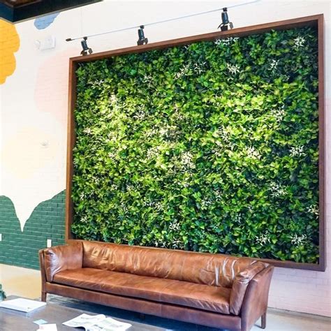 Faux Plant 3x3 Wall Panels Artificial Grass Wall Artificial Green