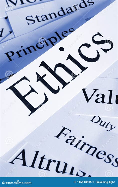 Ethics Concept In Words Stock Image Image Of Concept 116513635