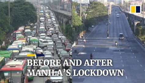 Normally Crowded Streets Of Philippine Capital Manila Deserted Amid