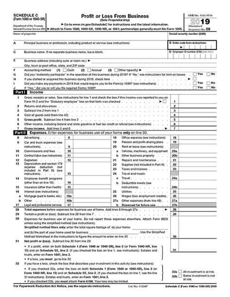 Save or instantly send your ready documents. 2019 IRS Tax Form 1040 Schedule C 2019 Profit Or Losses ...