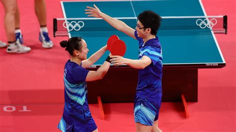 Olympics Table Tennis Chinese Japanese Pairs Make First Mixed Doubles