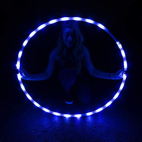 Glowcity Light Up Led Hoola Hoop 36 Inch Glow In The Dark Fitness And Dance Hoop For Adults