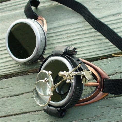 Steampunk Victorian Aviator Goggles Glasses Time Travel Crazy Scientist