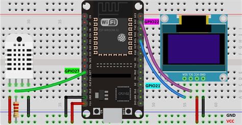 Interface Dht11 Dht22 With Esp32 Display Readings On Oled