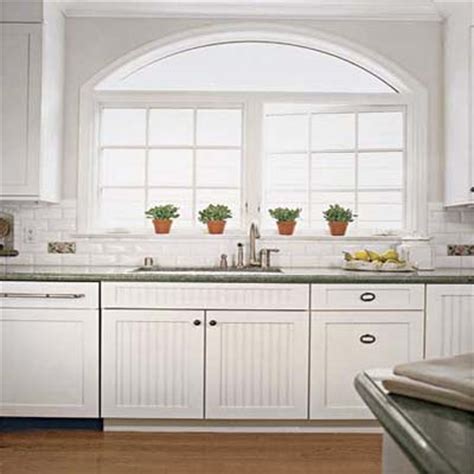 Flat kitchen cabinets are best suited to contemporary, or modern style homes. White Beadboard Kitchen Cabinets - Decor IdeasDecor Ideas
