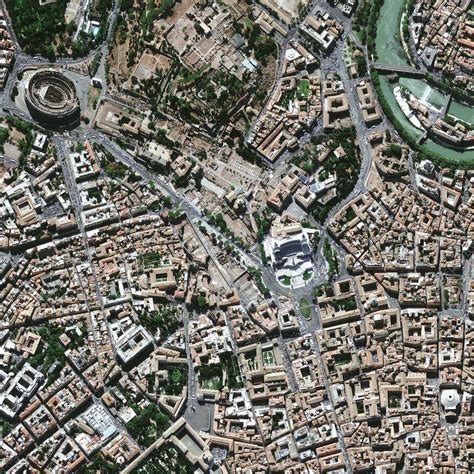 Central Rome Satellite Image Stock Image C0074819 Science Photo