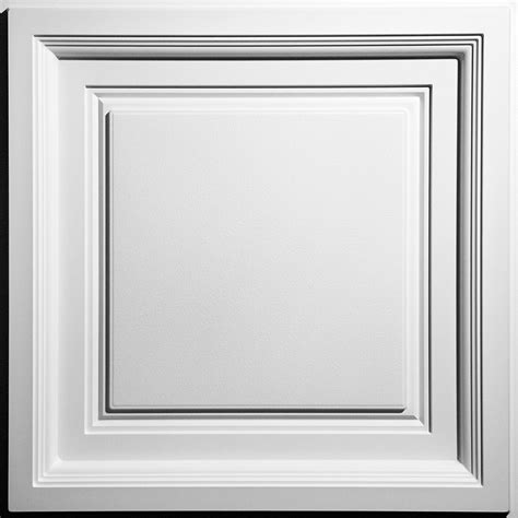 Site concerns, such as a sagging existing ceiling or working around scaffolding for a lengthy period, can make a project seem challenging. "Westminster 24"" x 24"" White Ceiling Tiles"