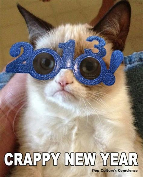 Happy New Year Grumpy Cat Grumpy Cat Fansite Pinterest