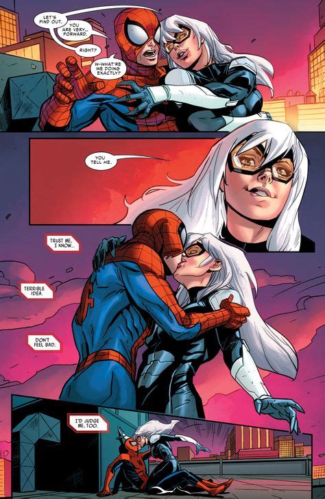 The First Kiss Between Spider Man And Black Cat Of Earth 1048 Felicia Ends Up Stealing Somethi