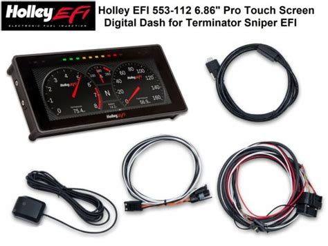 Holley Efi 553 112 686 Pro Touch Screen Digital Dash For Terminator