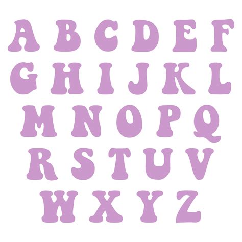 Bubble Letters Alphabet Printable