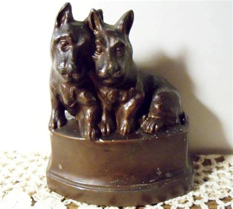 Vintage Nuart Deco Scottie Dogscottish Terrier Bookend~cast Iron