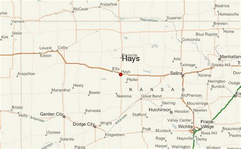Hays Kansas Zip Code Map United States Map