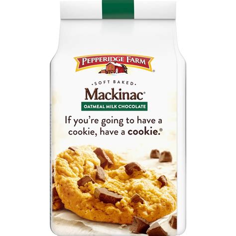 Pepperidge Farm Mackinac Soft Baked Oatmeal Milk Chocolate Cookies 86