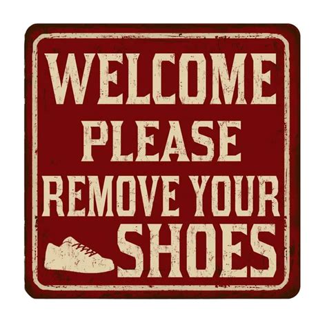 Shoe Free Home Remove Shoes Door Sign No Shoes Allowed Remove Shoes