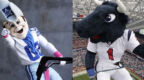 Why Cant We Be Friends Cowboys Mascot Blocks Texans Toro On Twitter