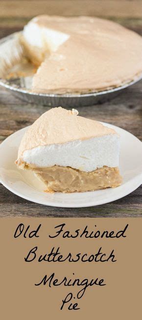 Tasty Pie With A Homemade Butterscotch Filling And Topped With A Sturdy