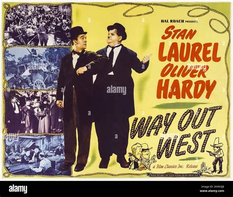 Stan Laurel And Oliver Hardy In Way Out West Hi Res Stock Photography
