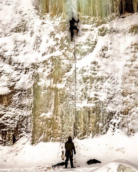 Ice Climbing In Munising Michigan