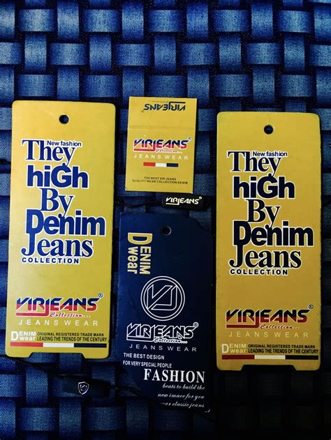 virjeans patch ripid botton tags virjeans material np hang tags tag jeans