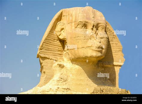 The Great Sphinx Of Giza Monumental Limestone Statue With A Lion S Body And A Human Head Giza