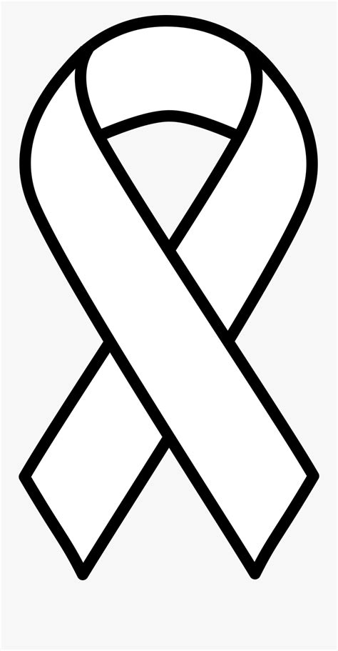 Learn about lung cancer symptoms and treatments. White Lung Cancer Ribbon - Cancer Ribbon Black And White ...