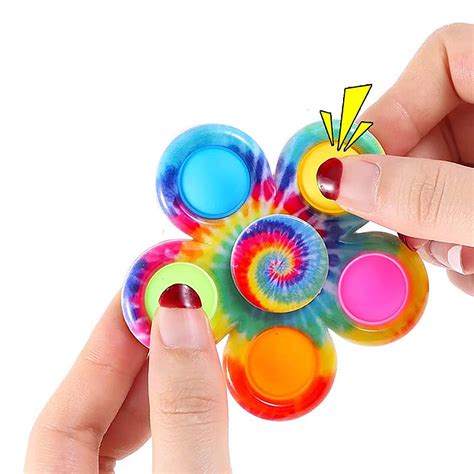 Fidget Spinner Push Popper Pop Stress Relief For Kids
