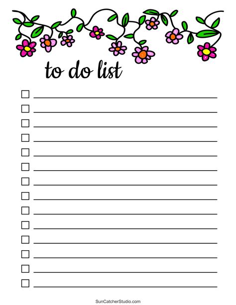 To Do List Free Printable Pdf Templates Things To Do Diy Projects