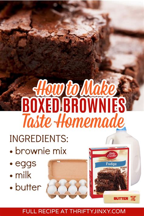 How To Make Box Brownies Taste Homemade Thrifty Jinxy