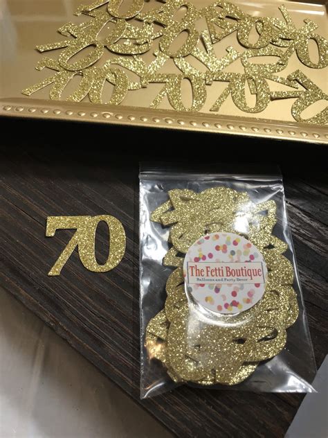 70th Birthday Confetti 70th Birthday Party Decorations Age Confetti